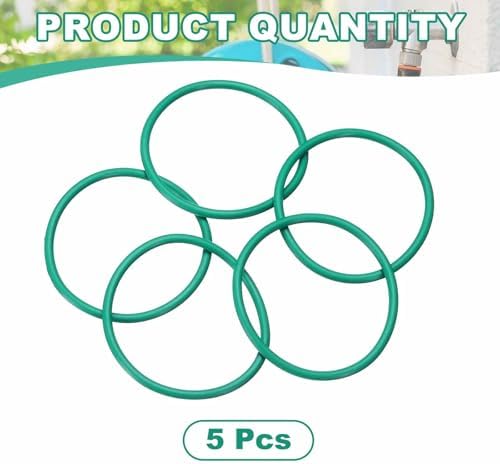 HARFINGTON 5 Pcs Fluorine Rubber O-Rings 42mm OD 37.2mm ID 2.4mm Width Round Sealing O Ring Seal Gasket for Industrial Engines Plumbing Faucet Hose Automotive - Image 3