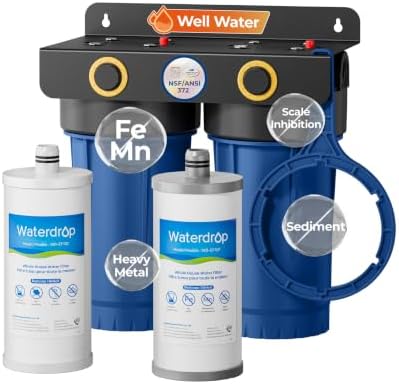 Waterdrop WHF2E-FC Whole House Water Filter System for Cleaner Well Water by Waterdrop