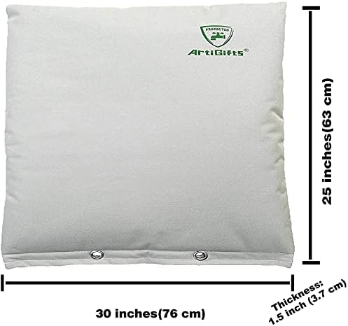 Insulated Pouch - Backflow Insulation Cover for Winter Freeze Protection, Pale Khaki, 30’’W x 25’’H - Measure Before Purchase - Image 5