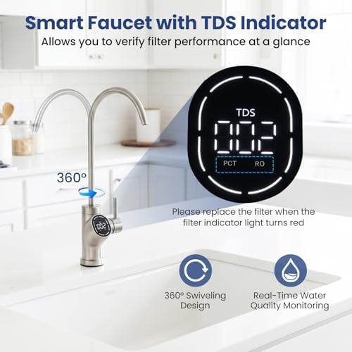 COSTWAY Alkaline PH+ RO Water Filter, 600 GPD Tankless Under-Sink RO System - Image 3