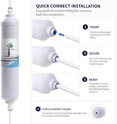 CFS 5 Pc RO Filter Set 100 GPD Membrane for APEC RO-90 ROES-75 10 In - Image 5