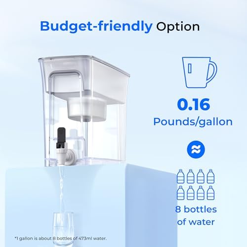 Waterdrop WFD-40W-L Water Filter Dispenser, 35-Cup Large Capacity, White - Image 2