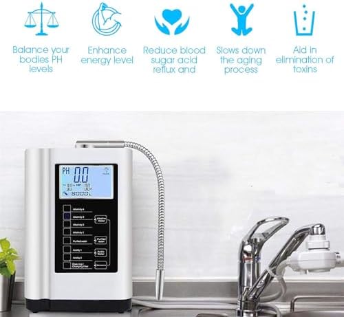 Water Ionizer and Water Purifier Machine,Best Home Alkaline Water Filtration System,PH 3.5-10.5 Alkaline Acid Water Machine, 7 Water Settings,Auto-Cleaning,Intelligent Voice,White - Image 4