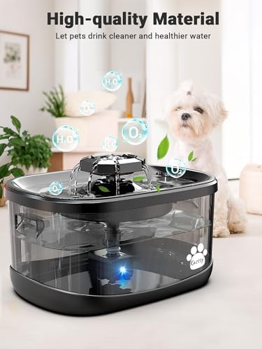 Kastty 2.5Gal/9.5L Dog Water Fountain 3 Flow Modes Cat Fountain,FS68 - Image 6