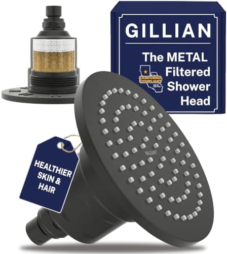 HammerHead Metal Filtered Shower Head High Pressure Removes Chlorine by HammerHeadShowers