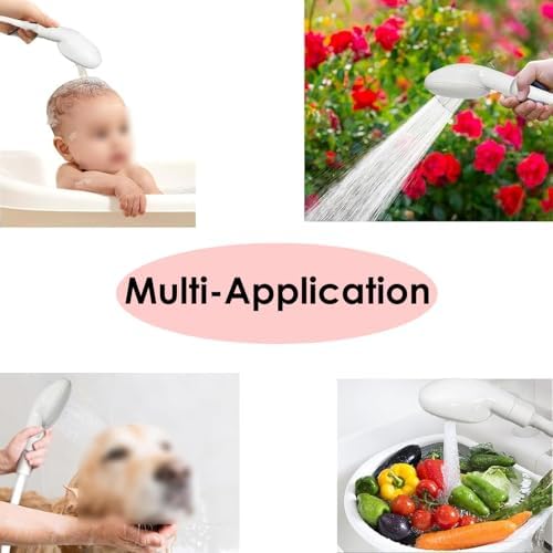 3M/9.84ft Sink Spray Hose, Portable Garden Tub Sprayer Handheld Hose Shower with Adapter and Wrench for Bathing Baby,Pets,Washing Hair,Rinsing Vegetables - Image 5