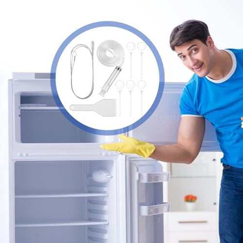 Gisafai 9 Pcs 36'' Refrigerator Cleaning Kit Fridge Drain Cleaning Tool - Image 4