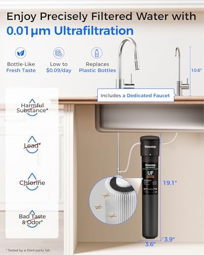 Waterdrop 17UB-UF 0.01 μm Ultra Filtration Under Sink Water Filter System - Image 2