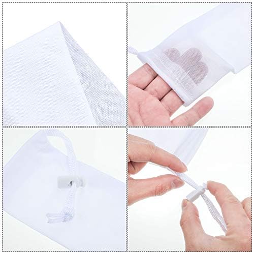 Shappy 24 Pieces Lint Traps for Washing Machine Drain Hose Nylon Mesh - Image 2