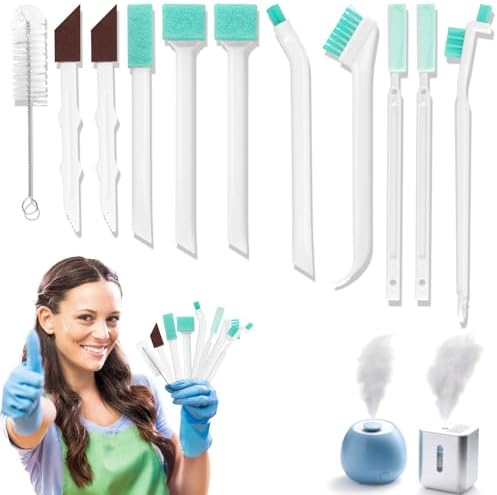 11 Pcs Humidifier Cleaner Brush Set, Crevice Cleaning Brush Small Detail Cleaning Brushes for Humidifiers, Keyboards, Tiles, Bottles & Tight Spaces | Portable Home/Travel Clean Tools by Unknown