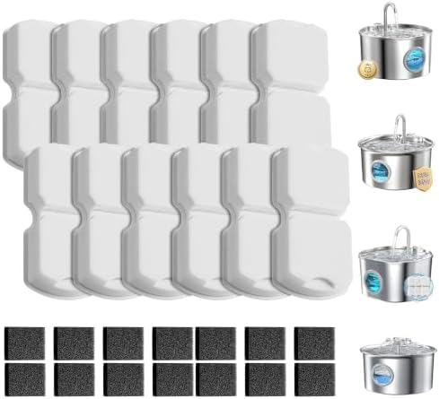 Cat Water Fountain Filters: 24 Cat Fountain Filter Replacement by VOUAAOOD