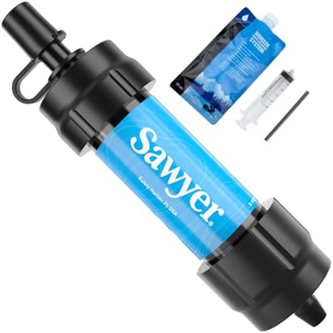 Mini Water Filtration System + Permethrin Insect Repellent for Clothing, Gear & Tents, 24-Ounce + Premium Insect Repellent with 20% Picaridin, Pump Spray, 4-Ounce by Unknown