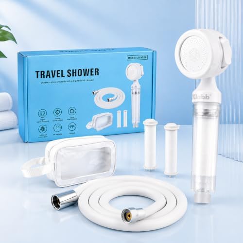 KLABB Mini High Pressure Handheld Shower Head Kit with Replaceable Filters by KlabbSanitary