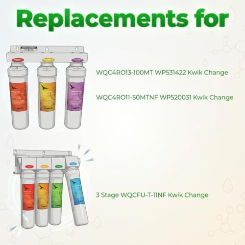AFC® Model #AFC-WP3-TW-UF-ST3-UF Membrane Water Filter, Compatible with Watts® WQCHFC11 68108807 Kwik Change - 1 Filter - Image 3