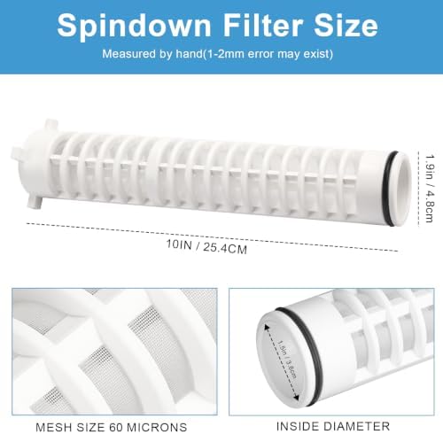 2" 60 Mesh Spin Down Filter Replacement Rusco Vu-Flow - Image 3