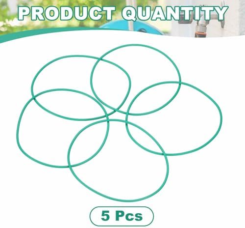 HARFINGTON 5 Pcs Fluorine Rubber O-Rings 100mm OD 95.2mm ID 2.4mm Width Round Sealing O Ring Seal Gasket for Industrial Engines Plumbing Faucet Hose Automotive - Image 3