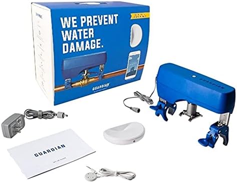 New Guardian by Elexa Leak Detection and Prevention Kit | Detect Water Leaks and Prevent Severe Water Damage Fast | No Tools or Invasive Plumbing Required by GuardianbyElexa