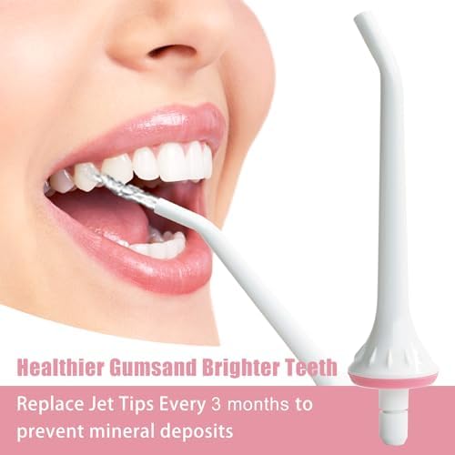 Replacement Tips for Oralfree,Nicwell,Nicefeel,COSLUS,Mospro,Zerhunt Water Flosser, Oral Irrigator Jet Tip Nozzel White, 3 Pack - Image 6