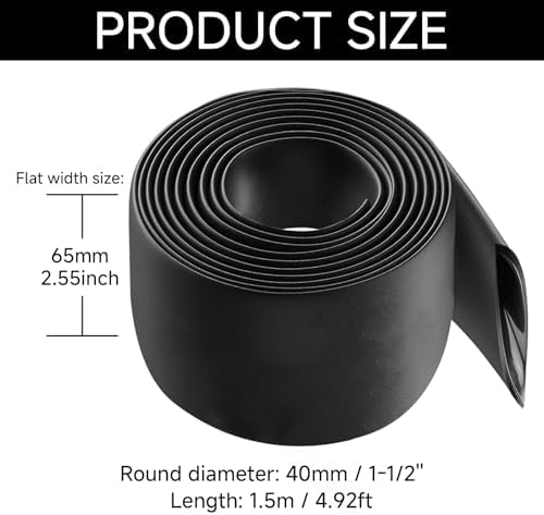 OLIREXD 3:1 Waterproof Heat Shrink Tubing, 1 1/2 Inch Adhesive-Lined Heat Shrinkable Wire Wrap Tube Insulation Sealing Cable Protector DIY 40mm - Image 2