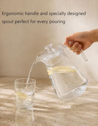 2 Pack Plastic Pitcher, 68oz Iced Tea Pitcher with Lid and Handle - Image 5