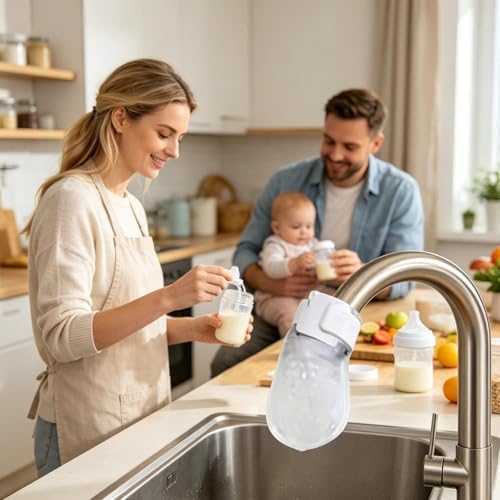 Faucet Water Filter Bag 30 Pieces Splash-Proof Universal with Strap - Image 3