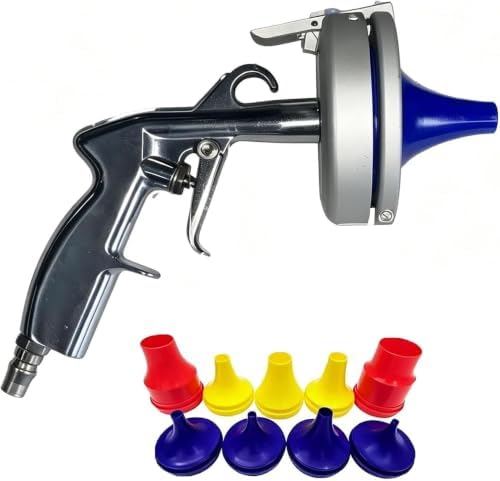 Air Powered Pipe Flushing Kit with 9 Nozzles and Sponge Projectiles for Industrial Tube Maintenance,Fits 6-51mm Id by Unknown