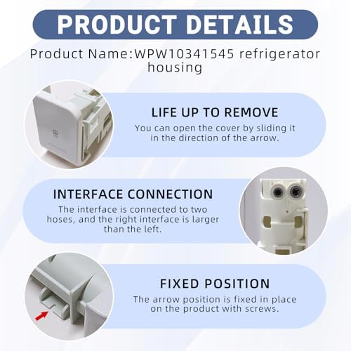 WPW10341545 W10341545 Refrigerator Housing Fits For Whirlpool KitchenAid Housing Replace Part - Image 3