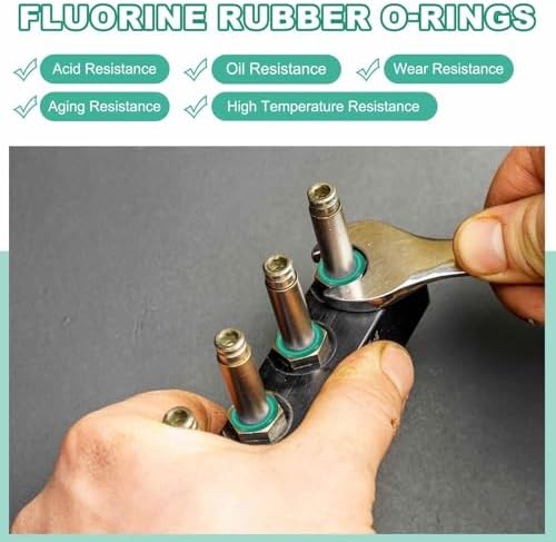 HARFINGTON 5 Pcs Fluorine Rubber O-Rings 65mm OD 60.2mm ID 2.4mm Width Round Sealing O Ring Seal Gasket for Industrial Engines Plumbing Faucet Hose Automotive - Image 5