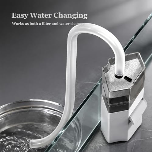 Low Water Turtle Tank Filter, Quiet Internal Corner Filter for Aquariums. - Image 5