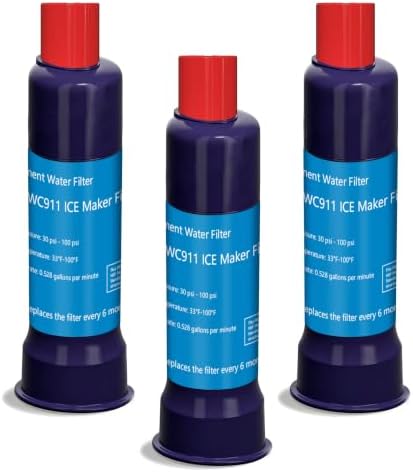 ICE2 F2WC9I1 ICE Maker Filter Replacement, Compatible with for ICE2 F2WC9I1 W10480323, W10565350 (3 Pack) by Unknown
