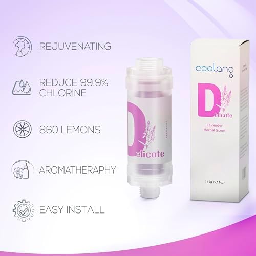 Universal Vita C Shower Filter: Unveil Radiant Skin & Hair with K-Beauty Secrets (Delicate-Lavender) - Image 3