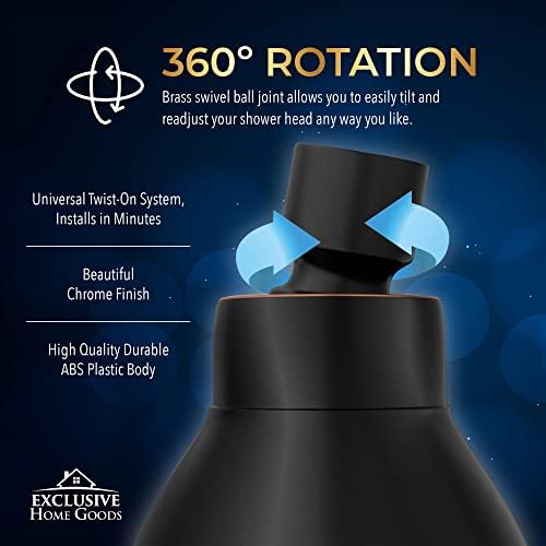 High Pressure Shower Head - Powerful Deluxe Bathroom Showerhead with Strong Spray Stream and Small Silicone Nozzles - Universal Fit Works with High and Low Water Flow Showers - Image 5