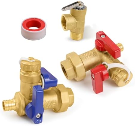 3/4" EFIELD IPS Isolator Tankless Water Heater Service Valve Kit by EFIELDPEXTUBING