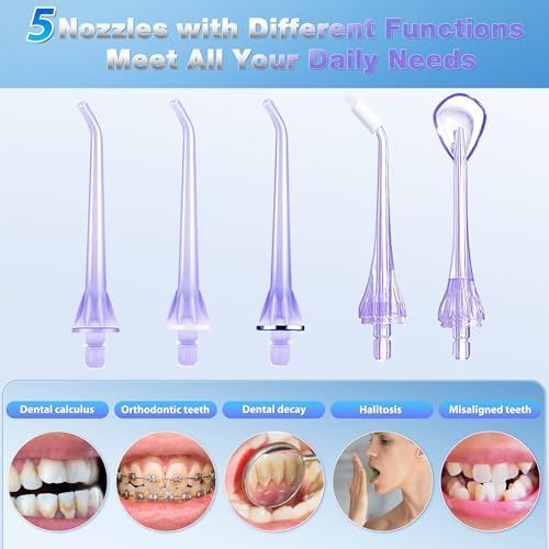 TOVENDOR Electric Water Flosser, Cordless Dental Oral Irrigator for Teeth - Image 6