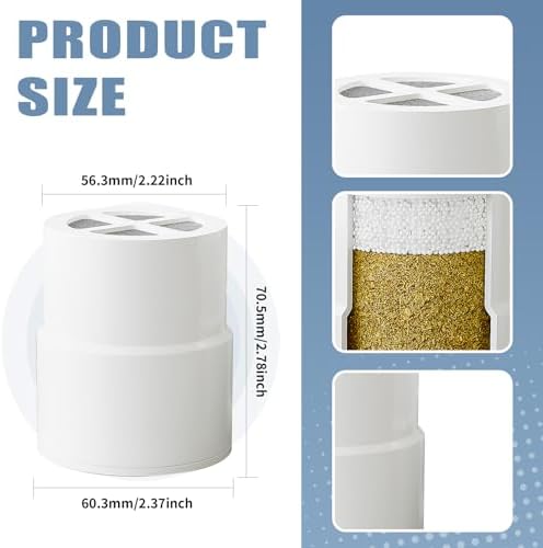 Shower Head Filter Replacement Compatible with Jolie, Mist&aguacero,5-Pack - Image 2