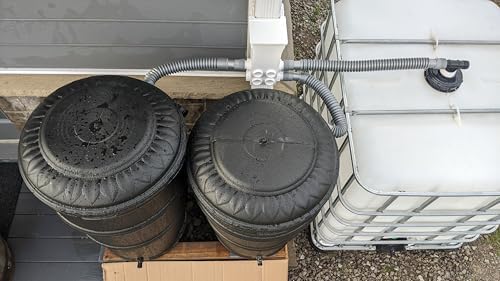 Best Downspout Diverter Rainwater Harvesting & Collection, Self-Flushing, Prevents Clogs, Fits 2-5/8 x 2-5/8, 2×3, 3x3, 3×4, up to 5x5 & Round Downspouts. - Image 4