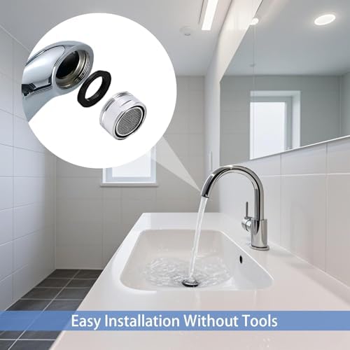12 pcs Faucet Adapter Kit, CNYMANY Kitchen Aerator Adapter Set Male Female Sink Faucet Adapter Connecting Garden Hose Water Filter Standard Hose via Diverter - Image 6