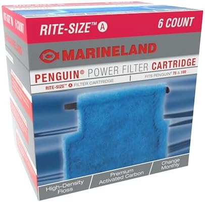 Marineland Penguin Rite-Size Cartridge,power filter cartridge, fit penguin 75 & 100,6 count by Marineland