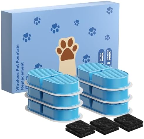 VKIMISS Cat Water Fountain Filters: Pet Water Dispenser Filter Replacement by VKIMISS