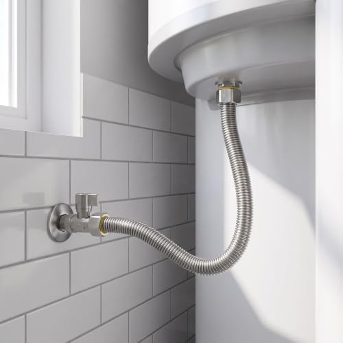 G1/2 Stainless Steel Water Heater Hose Connector for Tight Routing - Image 5