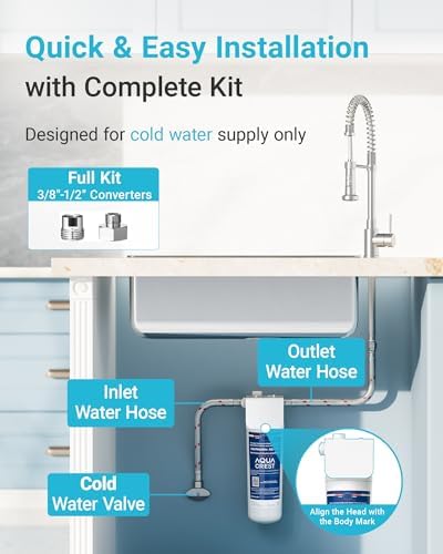 Aqua Crest UP16 Under Sink Water Filter System - Image 4