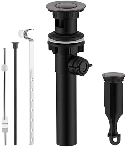 KENES Oil Rubbed Bronze Bathroom Sink Drain Assembly with Lift Rod by KENESBathroomKitchen