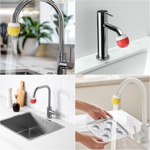 2 Pack Mushroom Shaped Faucet Water Filter–Portable & Travel Friendly Water Faucet Filter for Kitchen & Bathroom Sink, 6-Stage Filtration, Easy Install, Skin-Friendly Purification - Image 3