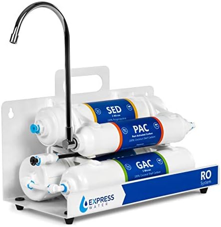 Express Water Countertop Reverse Osmosis Water Filtration System, White by ExpressWater