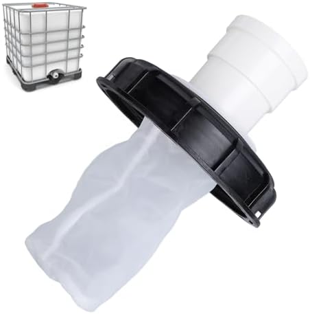 Zerodis Ton Cover, 165mm IBC Lid Filter Cover Reusable Rain Screen Filter with Extension Tube High Efficient Filtration Ton for Container Rainwater (01) by Zerodis