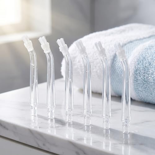 Healifty 6pcs Replacement Tips for Water Flosser Plastic Dental Irrigator Nozzles for Deep Cleaning Braces, Lightweight Flosser Accessory Heads, Fits into Toiletry Bag for Daily Use - Image 4