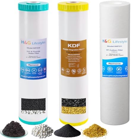 H&G Lifestyles 4.5" x 20" 3 Stage Whole House Water Filter Replacement by HGLifestyles