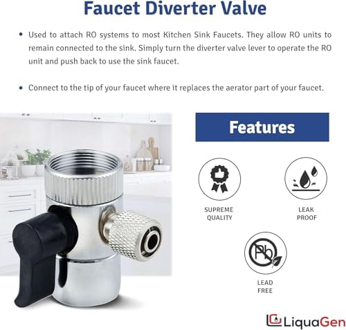 LiquaGen Triple Countertop Water Filtration System – Alkaline, ORP, 0.5 Micron Carbon Block, Fluoride Filter | No Waste Water | Portable Water Purifier for Home, RV, Apartment (Tinted Clear) - Image 4