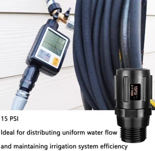2pcs Garden Hose Pressure Regulator 15 PSI, 3/4" FHT × 3/4“ MHT, Pressure Reducer, Great for Drip Irrigation System Distributing Regulator drip Irrigation Parts emitters for drip line - Image 5