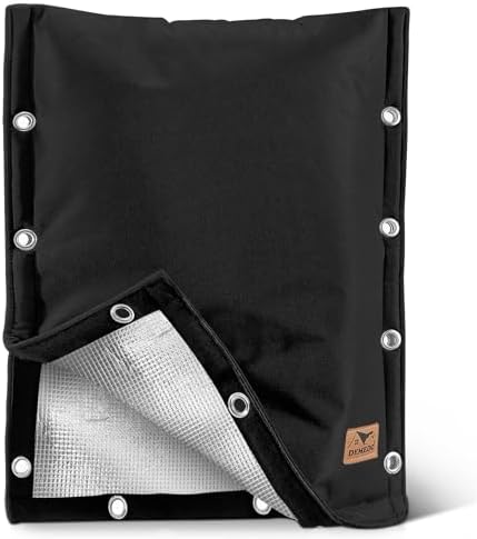 Backflow Preventer Insulation Cover - 3 Way Opening Pipe Insulation Cover for Irrigation Valve, Sprinkler Cover for Outside - Winter Freeze Protection Backflow Cover - 16" W x 20" H, Black by DEMEDO